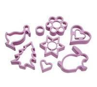 Lot de 8 emporte-pièces pour biscuits Linzer Zenker Sweet Sensation ref 42927 Lila G