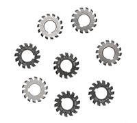 Lot de 8 engrenages HSS - Module M1 - 22 mm de diamètre - 20 degrés - Pour ingénierie