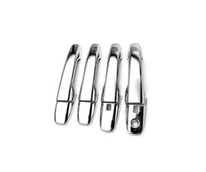 Lot de 8 enjoliveurs de rechange pour poignée de porte latérale extérieure de voiture Toyota pour RAIZE Chromé