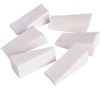 Lot de 8 éponges de maquillage en forme de triangle pour nail art - Outil de beauté agréable et astucieux
