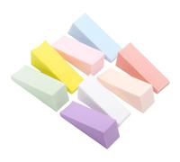 Lot de 8 éponges triangulaires pour tamponner des ongles en gel doux, outils d'entraînement pour les amateurs d'art des ongles, outils d'art précis