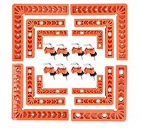 Lot de 8 équerres de positionnement à angle droit pour le travail du bois - Outils de serrage pour armoires et boîtes de menuiserie