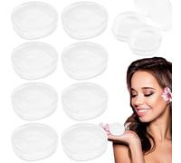 Lot de 8 étuis de protection transparents en forme de goutte d'eau pour éponge de maquillage, réutilisables, anti-poussière et anti-poussière (transparent)