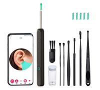 Lot de 8 extracteurs de cérumen HD WiFi 1080P - Étanchéité IPX5 - Lentille de 3,6 mm avec 6 LED - Nettoyeur d'oreille avec caméra pour adultes, enfants, compatible avec iPhone, iPad et smartphones