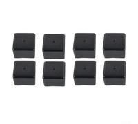 Lot de 8 extrémités de rail de panneau solaire pour rails de montage PV de 40 x 40 mm, couvercle en plastique PC, réduit le bruit du vent, joint contre la saleté et l'eau, noir