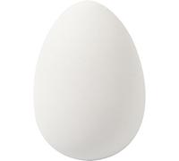Lot de 8 faux œufs d'oie blancs en plastique avec aspect naturel
