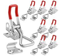 Lot De 8 Fermetures à Cliquet RéGlables, Tendeur à Levier Fermeture à Levier, Petite Fermeture à Cliquet En Acier Inoxydable Pour Armoire, Porte, Valise