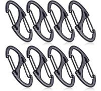 Lot de 8 fermetures éclair anti-vol à double ouverture pour sac, bagages, pickpocket sac à dos, sac à main, voyage, camping, valise (noir)