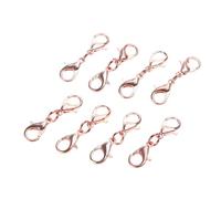 Lot de 8 fermoirs mousquetons doubles pour colliers et bracelets à double ouverture pour bijoux