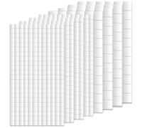 Lot de 8 feuilles de pastilles adhésives double face - Pastilles adhésives 3D - Double face - Pour travaux manuels - En mousse - Extra forte - 2 tailles de 12 mm et 6 mm - Pour posters, images, nail