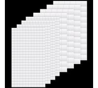 Lot de 8 feuilles de ruban adhésif double face pour travaux manuels, carrés en mousse 3D, pois double face amovibles, carrés prédécoupés en mousse pour loisirs créatifs, 2 tailles (6 x 6 mm, 264