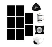 Lot de 8 feuilles d'encre de transfert infusible pour Cricut Joy Xtra - Noir - 11,4 x 30,5 cm - Papier de transfert insoluble - Pour machine à presser à chaud - Pour t-shirt, tasse, tasse