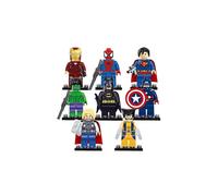 Lot de 8 figurines de super-héros Avengers, figurines de construction DC, jouet cadeau, null none