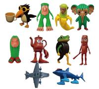 Lot de 8 Figurines Italiennes Tralalero Tralala Amusantes pour Enfants et Adultes, Requin, Singe et Plus Encore, Fans de Jeux à partir de 6 Ans (C 10 Pièces)
