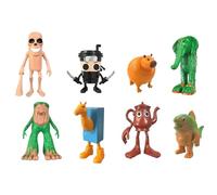 Lot de 8 Figurines Italiennes Tralalero Tralala, Italian brainrot Figurine, Jouet Amusant pour Enfants et Adultes - Requin - Singe et Plus Encore (Lot de 8 - B)