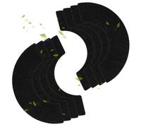 Lot de 8 filtres à charbon compatibles avec Litter Robot 4, filtres de rechange alternatifs pour bac à litière pour chat, filtres à charbon épais pour absorber les odeurs, contrôler l'humidité, garder