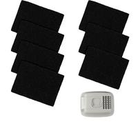 Lot de 8 filtres à charbon compatibles avec poubelle à compost Joseph Joseph - Filtres rectangulaires de rechange pour seau à compost de cuisine