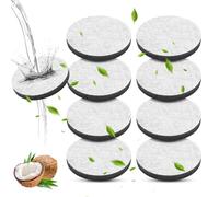 Lot de 8 filtres à eau de rechange LUOJINYI MicroDisc, compatibles avec toutes les carafes Brita et bouteilles d'eau Brita avec filtre, réduit les PFAS, le chlore, les microparticules et autres