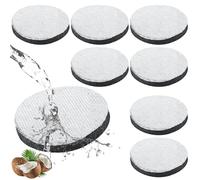 Lot de 8 filtres à eau MicroDisc pour bouteilles filtrantes Brita Fill and Go - Filtre à eau de rechange - Réduit le chlore, les PFAS, les microparticules et autres substances altérant le goût dans