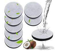 Lot de 8 Filtres à Eau pour Bouteilles Filtrantes, Filtrants à Eau Recharge Compatible avec Brita Fill & Go Élimine Efficacement Chlore, Particules et Autres Impuretés