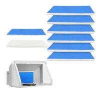 Lot de 8 filtres de cabine de pulvérisation, lot de filtres pour cabine de pulvérisation d'aérographe, tampon de filtre remplaçable pour cabine de peinture Master, Paasche, Sky Enterprise, Airhobby