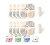 Lot de 8 filtres de fontaine à eau pour chat, compatibles avec le filtre de fontaine à eau Catit Pixi Triple action, gardez votre animal de compagnie en bonne santé et hydraté avec résine échangeuse