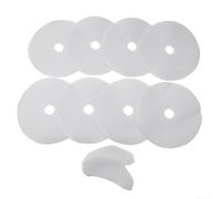 Lot de 8 filtres d'échappement pour sèche-linge et 2 aérations d'admission d'air pour Bush DHB7VTDW, DHB7VTDB, TD3CNBW, piège à peluches en microfibre de qualité supérieure, kit d'aération rond de 235