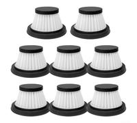 Lot de 8 filtres HEPA de rechange pour aspirateur sans fil compact Duck noir, 6,8 x 4,9 cm