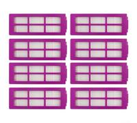 Lot de 8 filtres HEPA de rechange pour aspirateurs robot Midea V16 Pro/Mini Eureka J15 Max Ultra