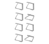 Lot de 8 fixe-nappes en inox
