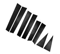 Lot de 8 garnitures de pilier de porte noires pour Nissan X-Trail 2014-2016 | Précis pour Nissan X-Trail, couvre les piliers de porte, cache les rayures, améliore l'apparence du véhicule