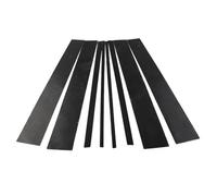 Lot de 8 Garnitures décoratives en Fibre de Carbone pour Montant B de Porte et fenêtre extérieure de Voiture pour Toyota Land Cruiser Prado 2010-2018