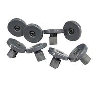 Lot de 8 glissières de roulettes pour panier à couverts inférieur pour lave-vaisselle Amica 40 mm
