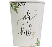 Lot de 8 gobelets en carton Oh Baby