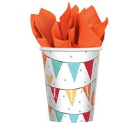 amscan Paper Cups 266ml-8 Pcs Anniversaire Barnyard Gobelets en carton, 582172, couleur, Taille unique