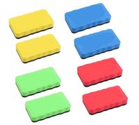Lot de 8 gommes magnétiques for tableau blanc EVA, ne laissant aucune trace, surface en feutre, nettoyant for tableau blanc rectangulaire, grande taille, marqueur effaçable à sec, for la maison