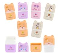 Lot de 8 Gommes Mignonnes pour Enfants, Caoutchouc de Dessin Animé Mignon, Gomme à Dessin Kawaii Pour école, Maison, Fournitures de Bureau, Croquis, Peinture