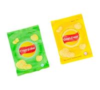 Lot de 8 gommes réalistes en forme de frites de pommes de terre en caoutchouc pour enfants, écrire, étudiants, fournitures scolaires, gommes à thème