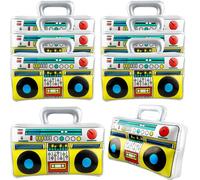 Lot de 8 grandes boombox gonflables de 41,9 cm pour radio Hip Hop des années 80 et 90