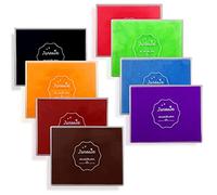 Lot de 8 grands tampons encreurs de couleurs pour loisirs créatifs, lavables, tampons encreurs pour tampons en caoutchouc, papier, tissu en bois