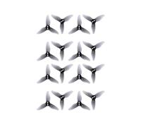 Lot de 8 hélices 2023 2 x 2,3 pouces à 3 pales, 3 trous for moteur 1105-1108 for drone de course FPV(WHITE)