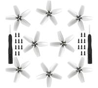 Lot de 8 hélices de Rechange pour DJI Avata - À Faible Bruit - Accessoires pour Drone DJI Avata - Vis et Tournevis exclusifs - Gris