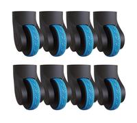 Lot de 8 Housses de Protection de Roue en Silicone pour Valise | Accessoires de , Housses de Protection | Valise Spinner Compatible avec la Plupart des valises, Bleu, Voir Description,