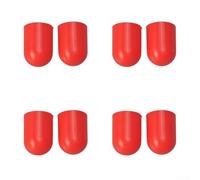 Lot de 8 housses de protection en caoutchouc de silicone pour levier de frein à main, 23 x 17 mm, pour vélo de route contre les rayures et l'usure des cyclistes (rouge)