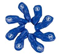 Lot de 8 housses de protection pour club de fer en cuir PU pour club de golf