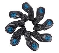 Lot de 8 housses de protection pour club de fer en cuir PU souple et portable