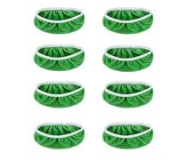 Lot de 8 housses de rechange avec bande élastique pour serpillère rotative, matériau en microfibre polaire corail offrant une absorption supérieure de l'eau et une sécurité anti-rayures (A)