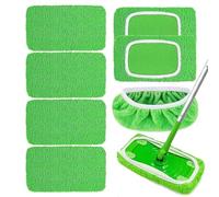 Lot de 8 housses de serpillère pour Swiffer - 25,4 x 11,5 cm - Serpillères sèches/humides - Réutilisables - Idéal pour les serpillères Swiffer Wet Dry Starter