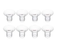 Lot de 8 inserts à bride 17 mm/19 mm, compatibles avec tire-lait mains libres Momcozy S12 Pro/M5/S9 Pro, utilisation pour Medela/Spectra/Elvie/Willow/TSRETE/kmaier 24 mm, réduit 24 mm à d'autres