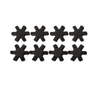 Lot de 8 inserts en caoutchouc L095 pour coupleurs à mâchoires en L compatibles Lovejoy - Composant de rigidité à la torsion absorbant les chocs 5,1 cm
